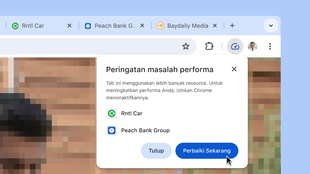 Tingkatkan performa browser dengan sekali klik