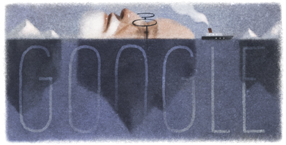 Logo Google Doodle Bapak Psikoanalisis Sigmund Freud